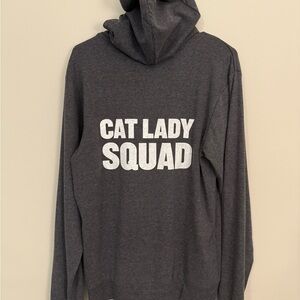 Gray Cat Lady Squad Hoodie